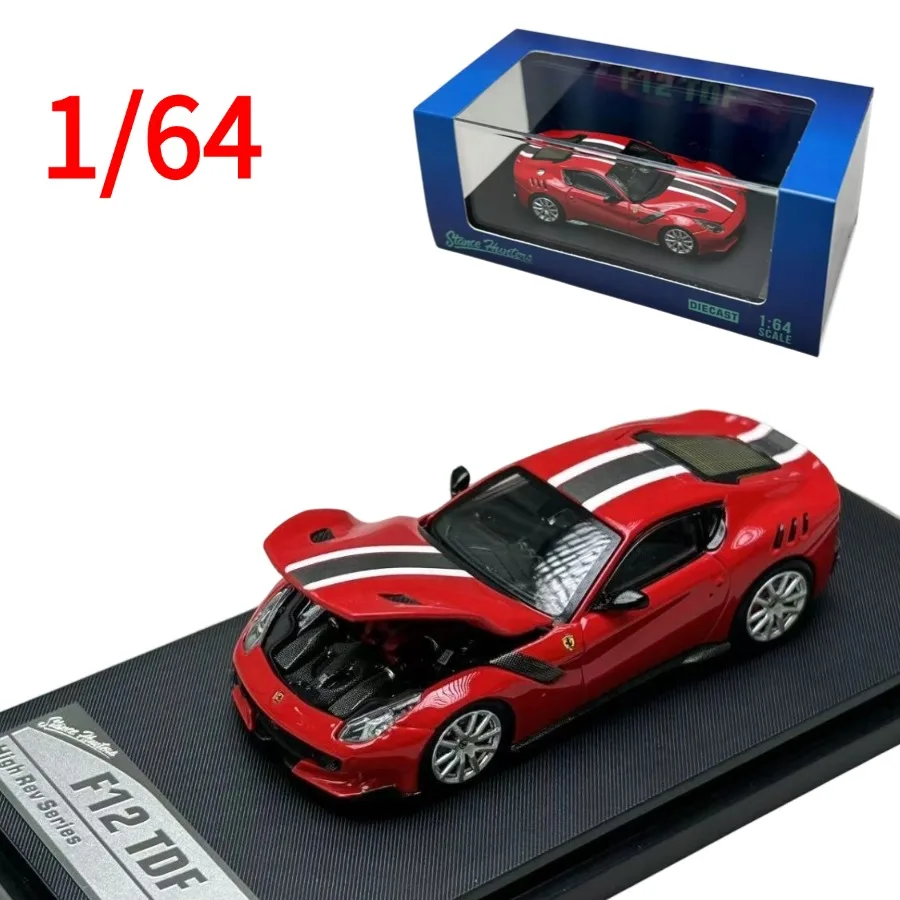

Коллекционная модель автомобиля Ferrari F12 TDF SH Diecast 1:64, игрушка для мальчиков, подарок