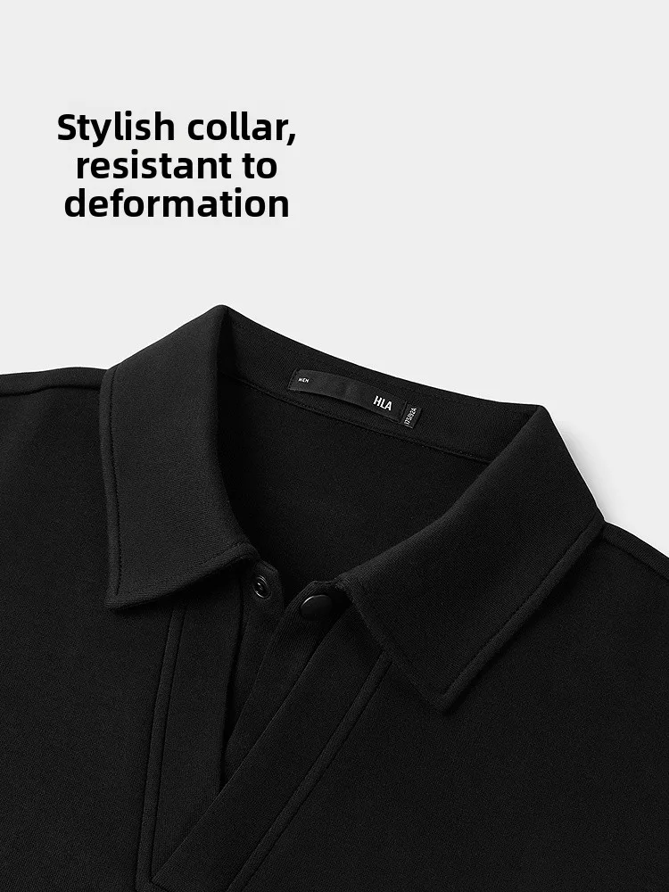 Power Young Hoodie Men's Casual Soft Simple New Collar Autumn Top Knitted Cotton Polyester Blend Straight Fit Basic Style