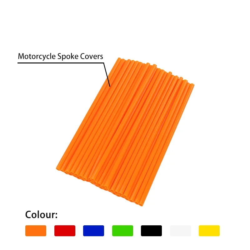 Motorcycle Tools Parts Plastic Spoke Rim Covers For Dirt Bike Wheel Spoked Skins Protector Wraps Kit Motocross Accessories