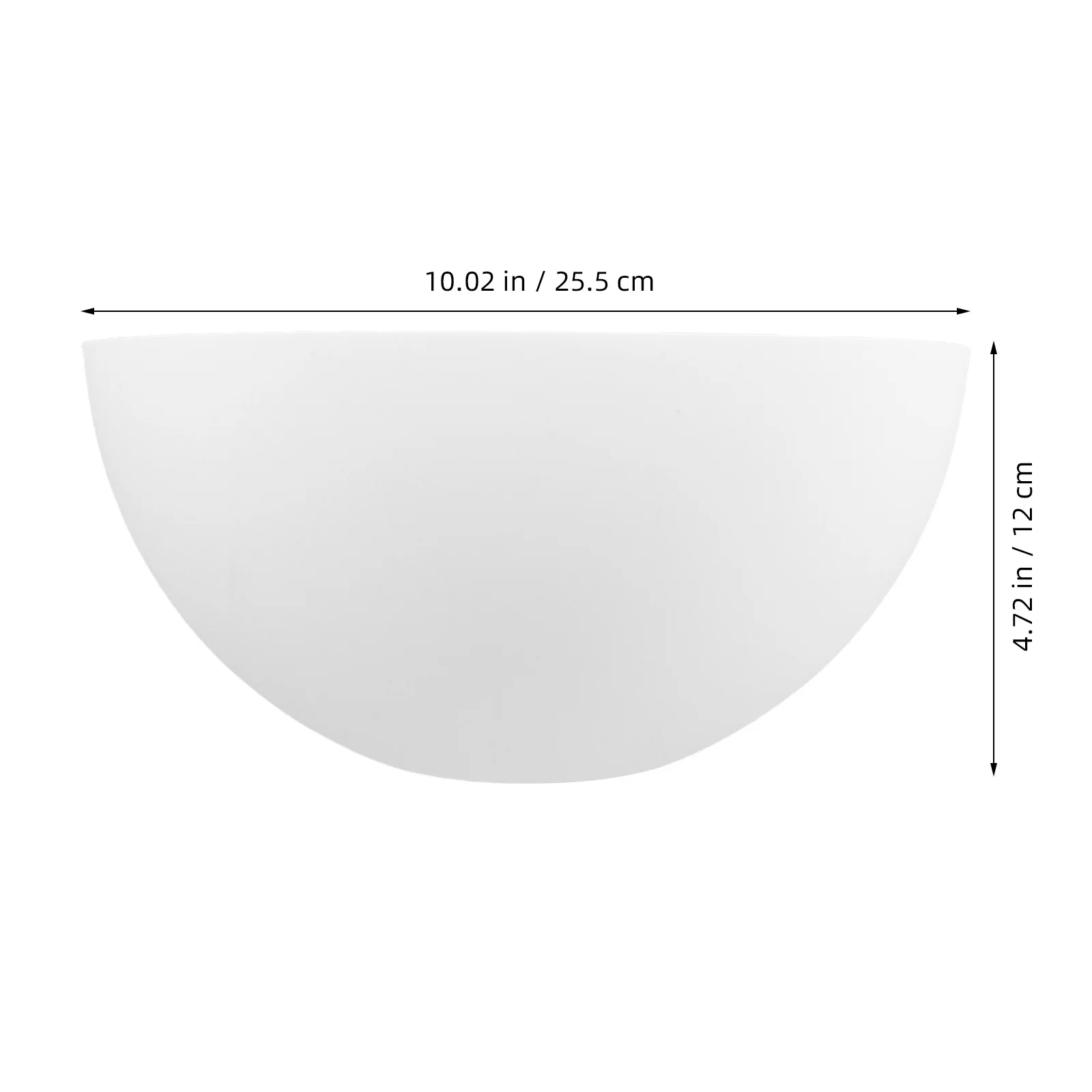 2Pcs Plastic White Mushroom Lampshade Half Circle Dome Cover Replacement for Floor Table Ceiling Lamp Light Fixture Soft Eye