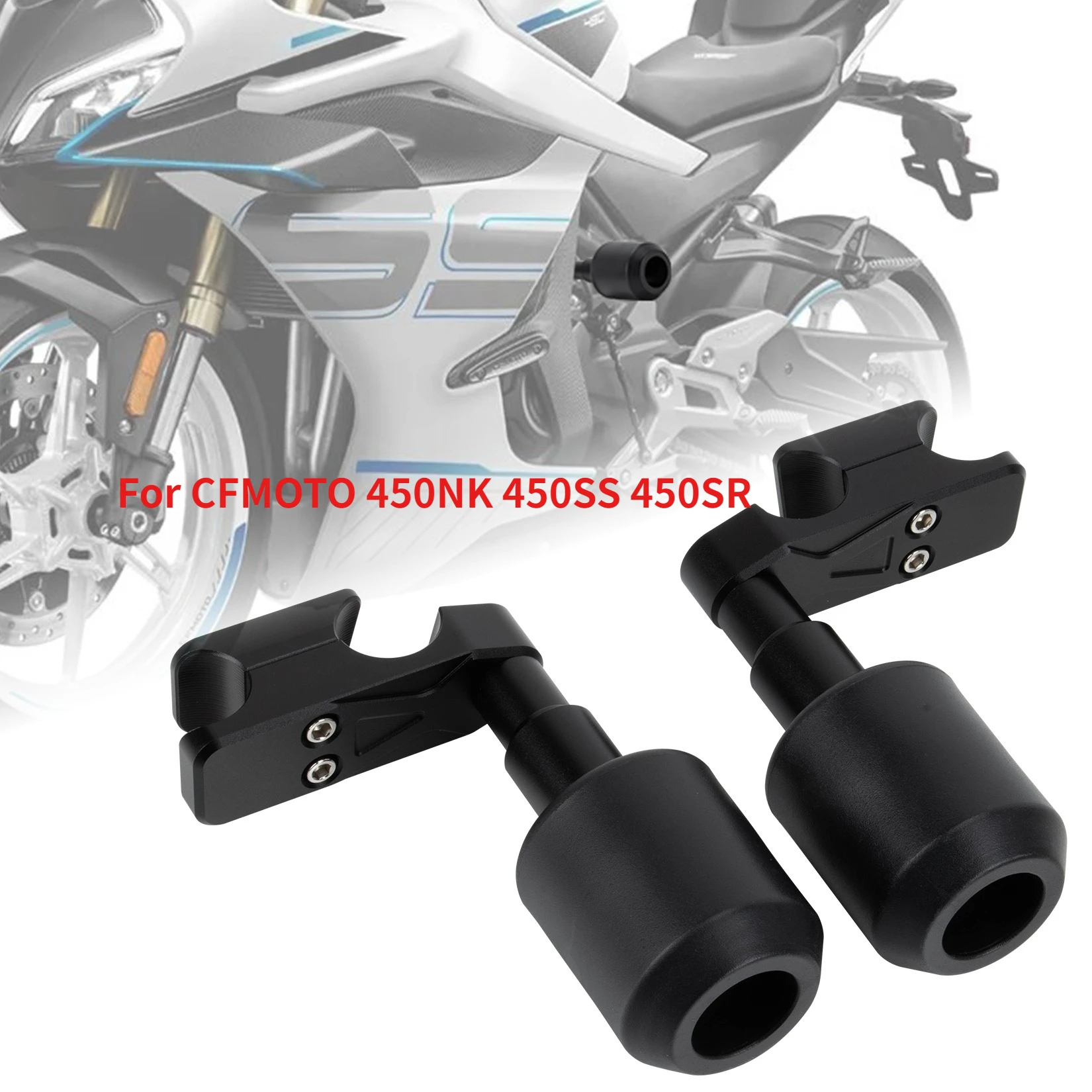 

Aluminum Motorcycle Frame Sliders Engine Anti-Crash For CFMOTO 450NK 450SS 450SR,Engine Guard Frame Slider Protector
