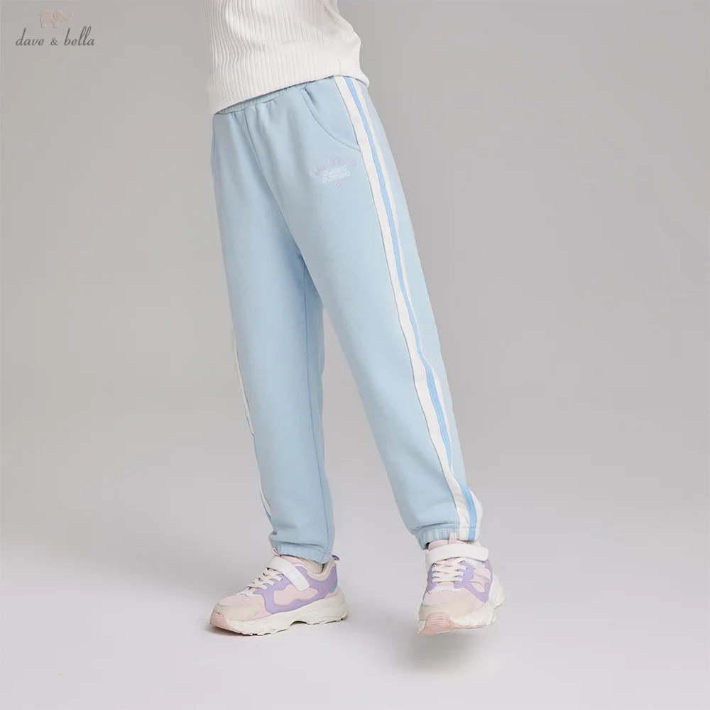 

Dave Bella Children Warm Pants Autumn Winter Girls Cotton Jogger Trousers Elastic Waist Casual Outerwear Kids Clothing DK3252768