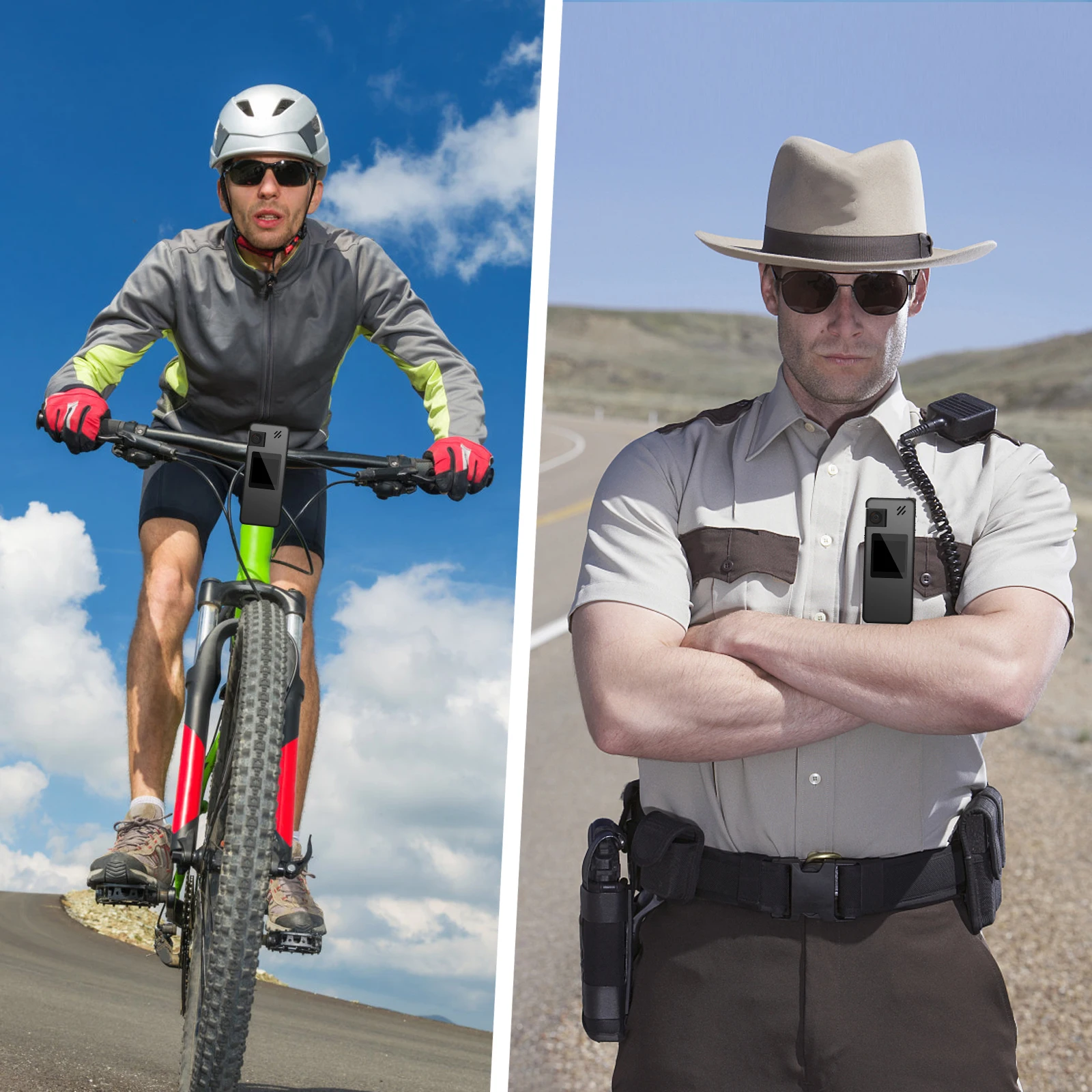 Vandlion A32 Portable Body Camera Night Vision Recording FHD 1080P 1800mAh Long Battery Life Video Recording Webcam for Riding