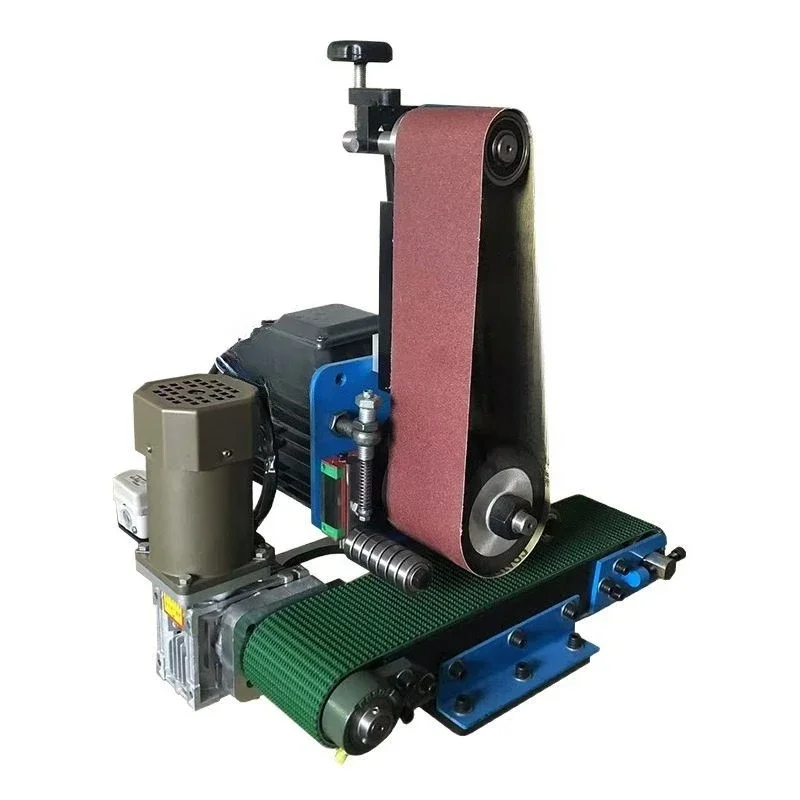 Small wire drawing machine, automatic deoxidation laser cutting burr metal rust removal belt machine