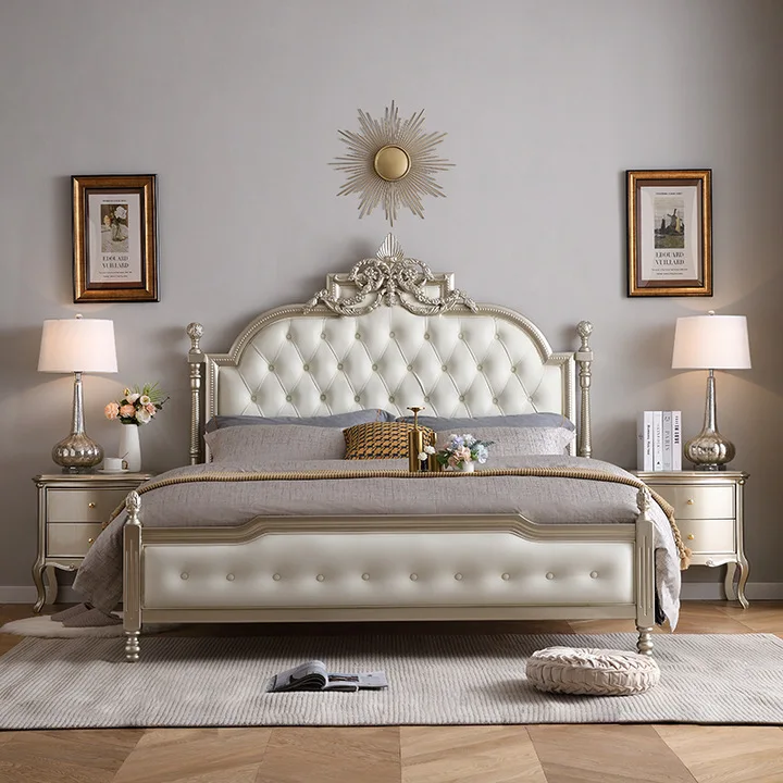 American light luxury high-end atmosphere new solid wood bed