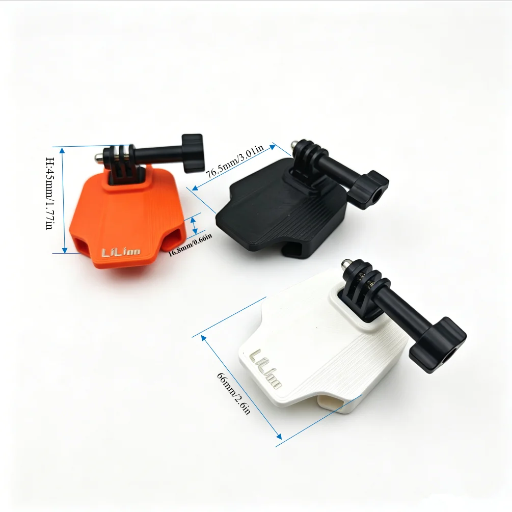 LILIOO Vorderer Trägerblock-Adapter für Brompton & Dahon - Fahrrad-Lichthalterung & Action-Kamera-Halterung für GoPro / DJI / Insta360 – Detail 4