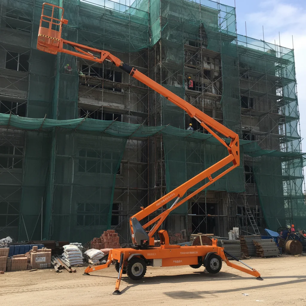 YG Customized Large Capacity Towable Articulated Boom Lift With Remote Control