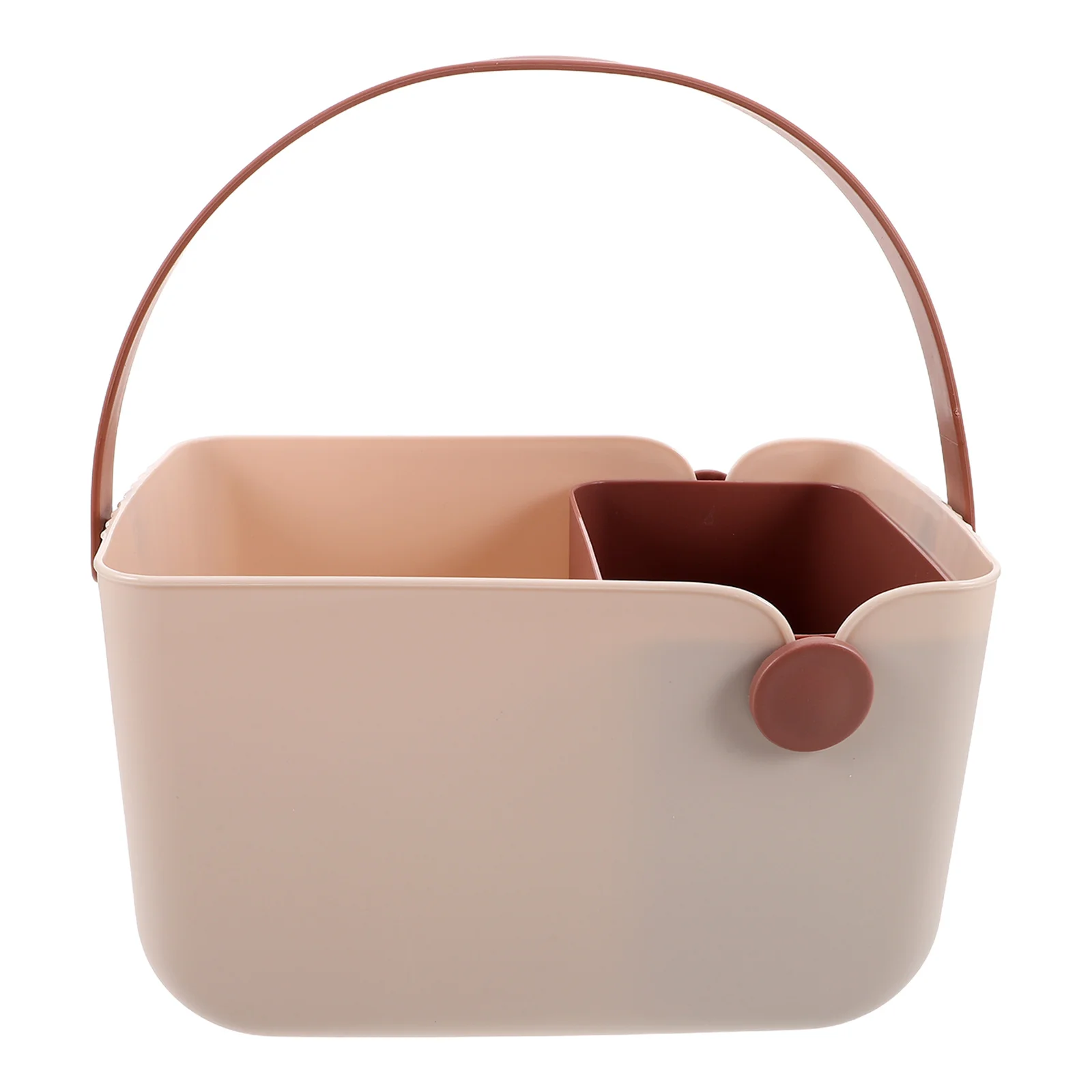 

Bathroom Basket Storage Multifunctional Plastic Organizer with Perforated Design - Compact Shower Tote for Toiletries and