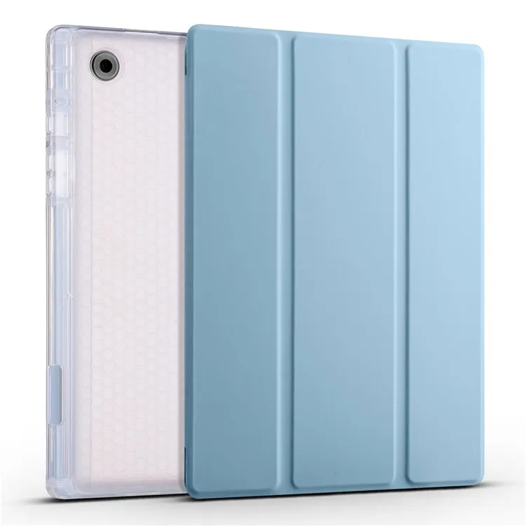 

For Samsung Galaxy Tab A8 10.5 (2021) / (2022) Tri-fold Stand Tablet Case PU Leather Shockproof Cover with Auto Wake / Sleep and