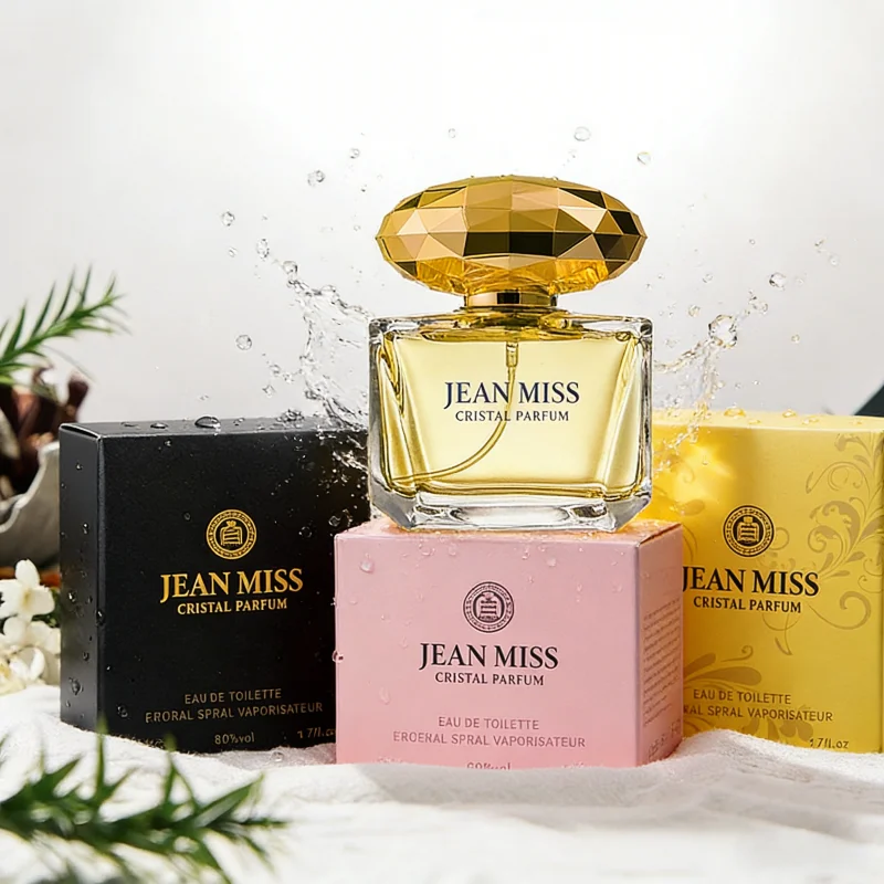 

50 мл Стойкий свежий цветочно-ароматический парфюм с кристаллическими жемчужинами и легким ароматом - Цветочный аромат - Молодежный и свежий, элегантный