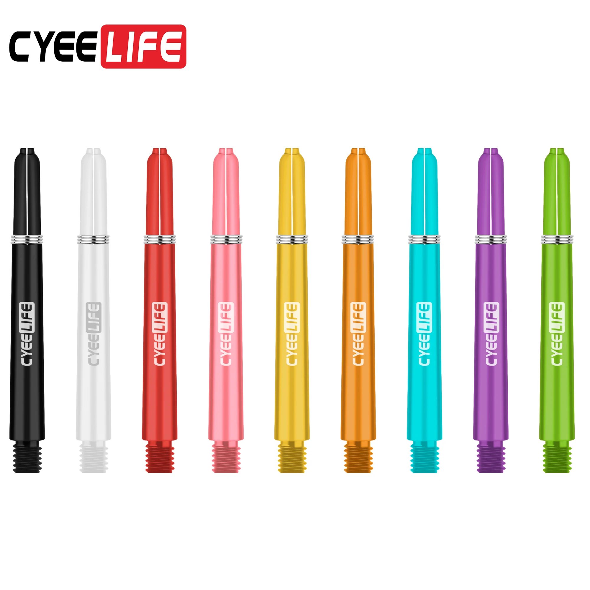 CyeeLife 30pcs 2BA 41mm Professional PC darts shafts plastic shaft with O Ring Dart accessories