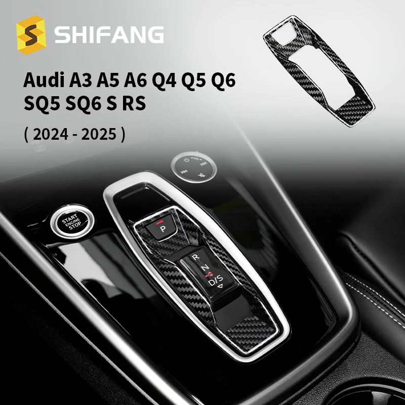

Настоящая внутренняя рамка переключения передач из твердого углеродного волокна для Audi A3 A5 A6 Q4 Q5 Q6 SQ5 SQ6 RS3 2024 2025 Upscale Простая установка