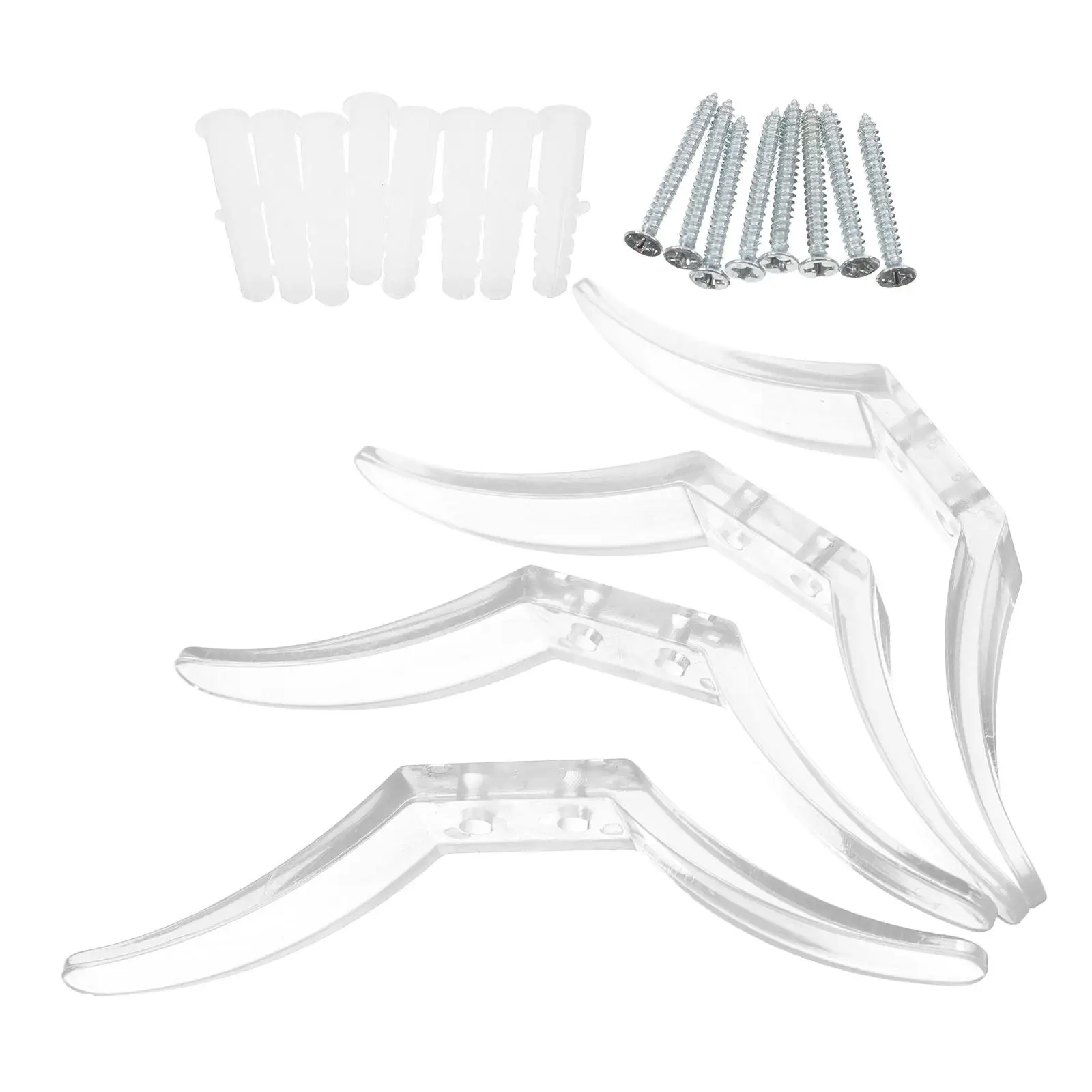 

4 Pcs Curtain Accessories Clear Drapery Cleats Plastic Blind Cord Fasteners Window Blinds Home Office Hardware Easy Install