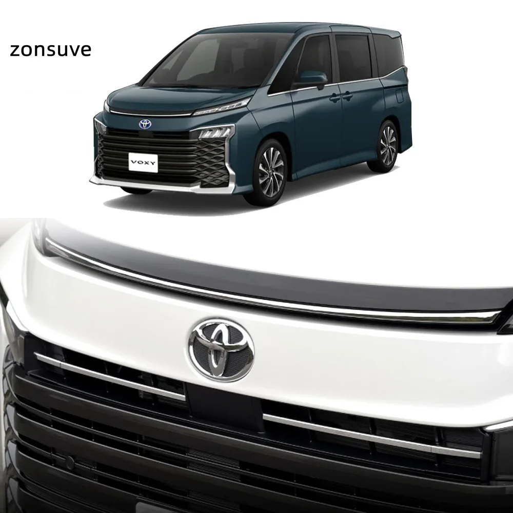 

For Toyota Voxy R90 2022-2026 Upper Front Grille Stainless Steel Chrome Trim Strip Body Kit Accessory