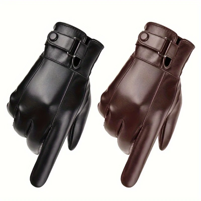 

1 Pair Thermal Touchscreen Gloves - Water-Resistant Winter Gloves for Cycling/Driving