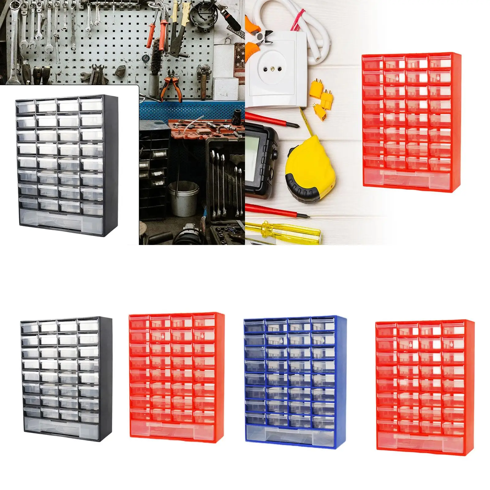 Drawer Storage Cabinet Organizer Home Bathroom Container Garage Organization for Parts Beads Makeup Small Items Scrapbook