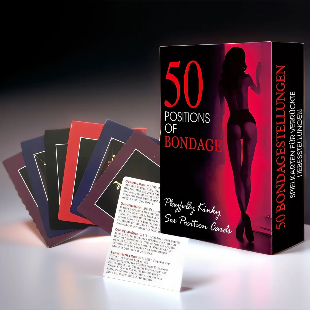 Sex Card Game Adult Board Game Explore 50 Kinds of Card Play Bedroom Commands for Valentine\'s Day Couples Party Naughty Gift