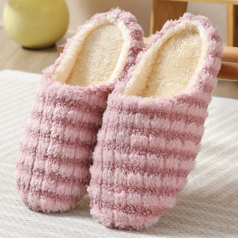 Fashionable Japanese-style Spring, Autumn, and Winter Couple's Silent Soft-soled Home Slippers, Non-slip and Noiseless Cotton Sl - view 6