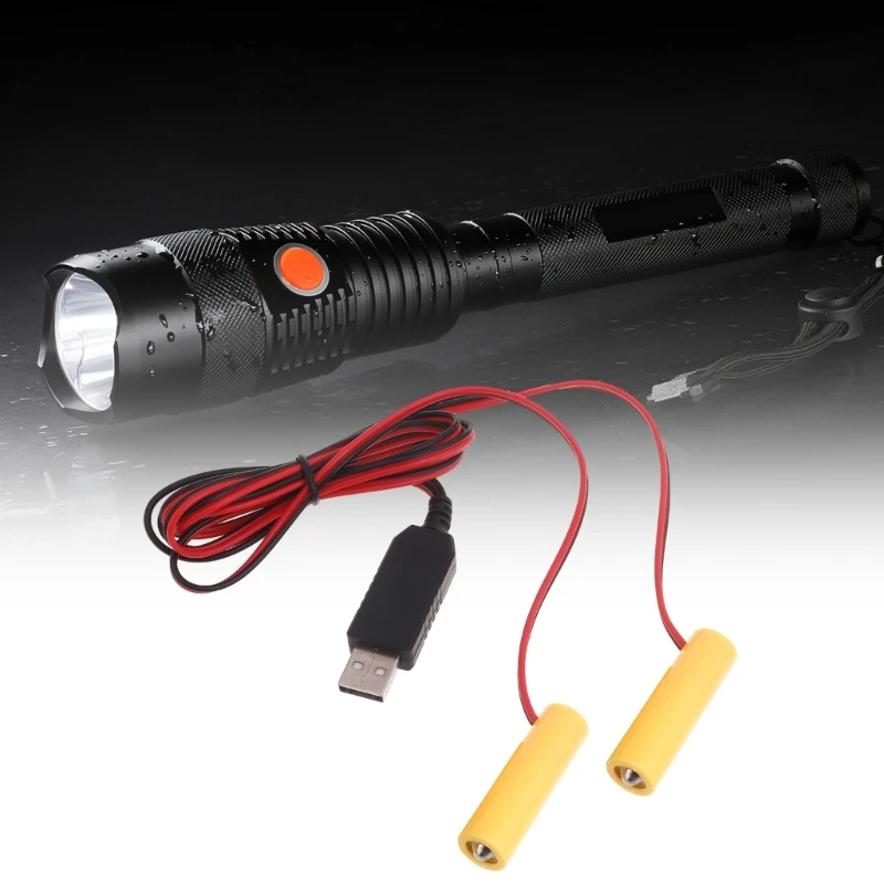 2in1 1.5 فولت AA بطارية الدمية AA مزيل البطارية كابل استبدال 1 قطعة 1.5 فولت AA LR6 بطاريات للضوء LED الإلكترونية