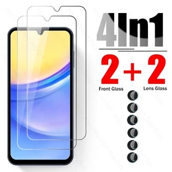 4To1 Protective Glass For Samsung Galaxy A15 5G 4G SM-A156B SM-A155F 6.5