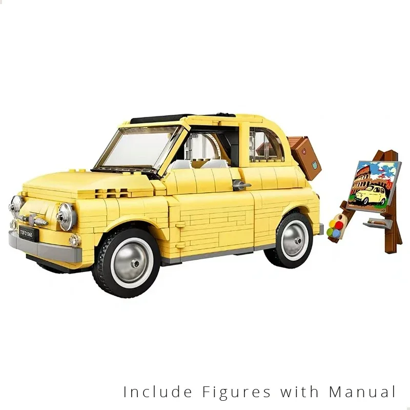 2022 New Building Blocks for Fiat Nuova 500 Creator Expert City Car Model Blocks Compatible 10271 DIY Toys for Children Gift