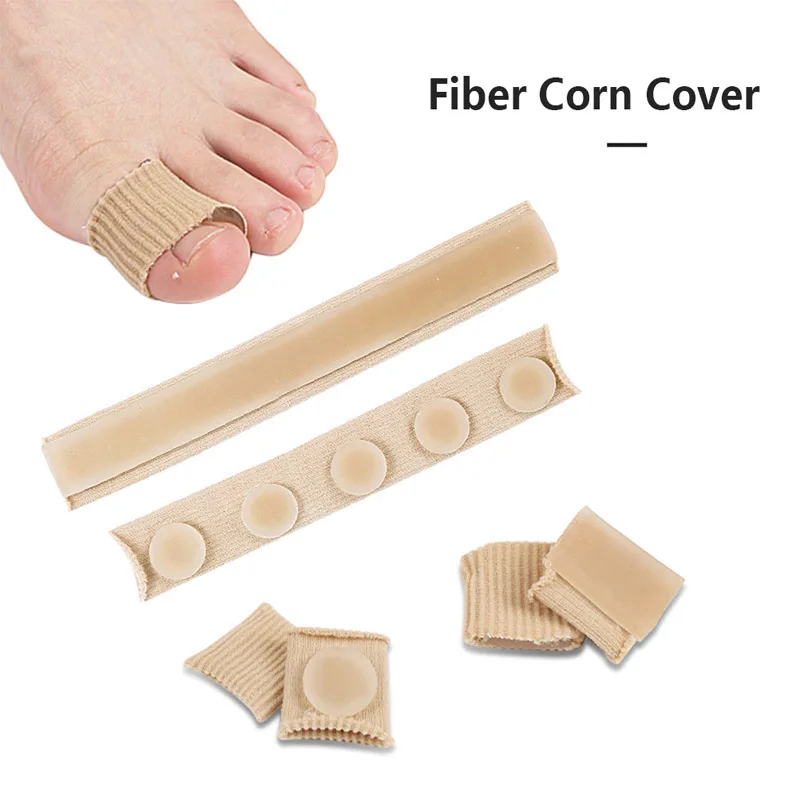 Fabric Finger Toe Protector Separator Tubes Foot Hand Pain Relief Soft Massager Bandage Foot Care Tools Callus Protection Tools