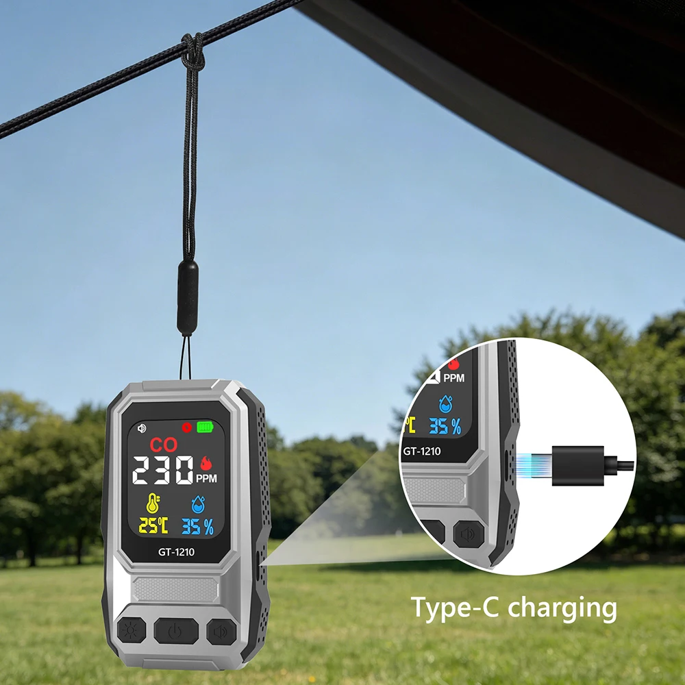 Детектор утечки газа CO с изме – обзор и цена Carbon Monoxide Detector Combo