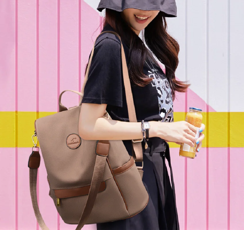 New Preppy Style Fashion Travel Backpacks Large Capacity Anti Theft Shoulder Bags Women's Crossbody Backpack Laptop School Bag