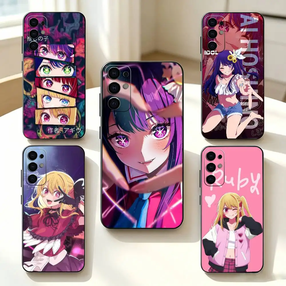 No Ko Anime-O-Oshi   Phone Case Black Silicone Soft For Samsung S25,S24,S21,S22,S23,S30,Ultra,S20,Plus,Fe,Lite