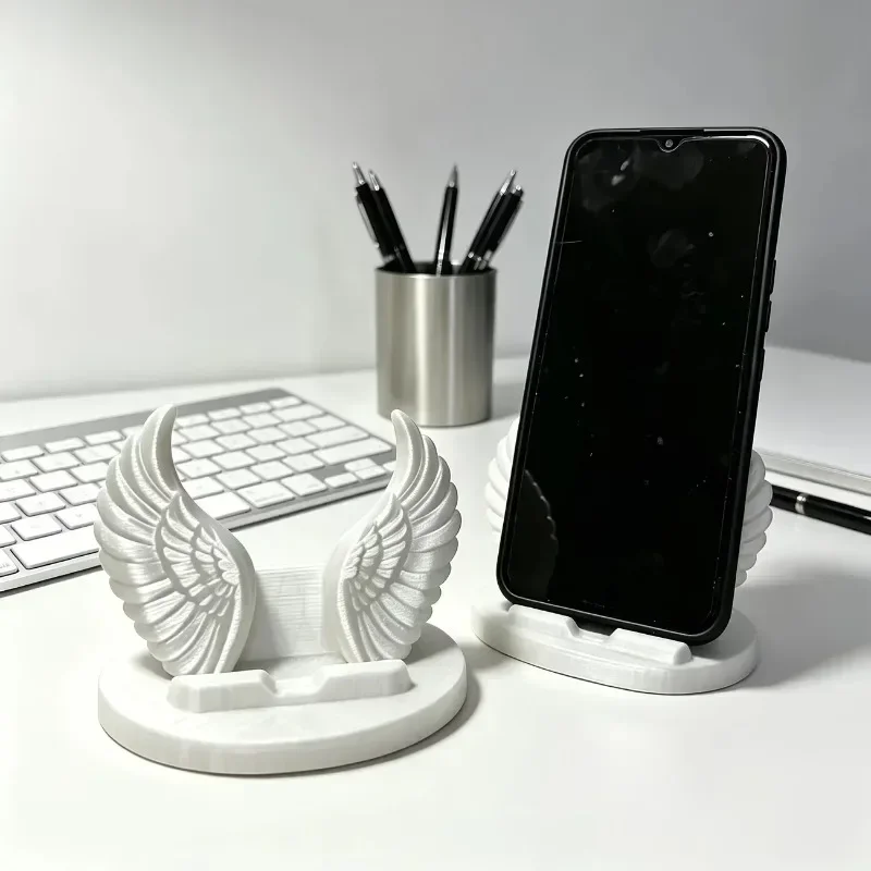 Angel Wings Phone Stand Creative Desktop Ornament, Simple Nordic Style Phone Stand