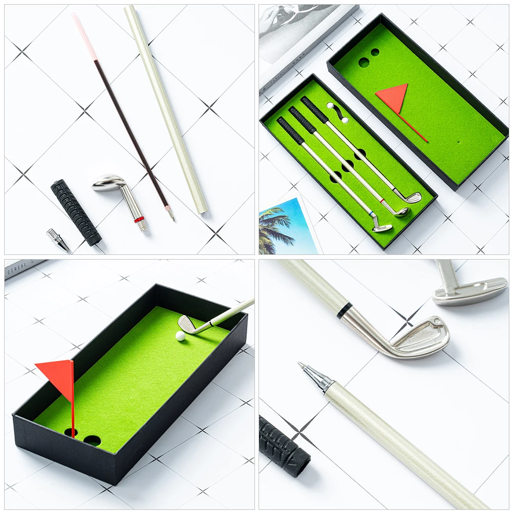 

Golf Club Pen Desktop Games Tools for Men Putter Accessories Metal Funny Stocking Stuffers Dad