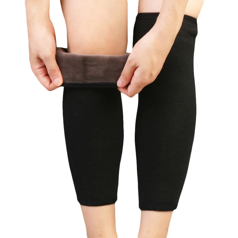 Черные бархатные наколенники 30 см, мужские и женские наколенники, изоляционная краска, новые осенне-зимние наколенники, теплые наколенники