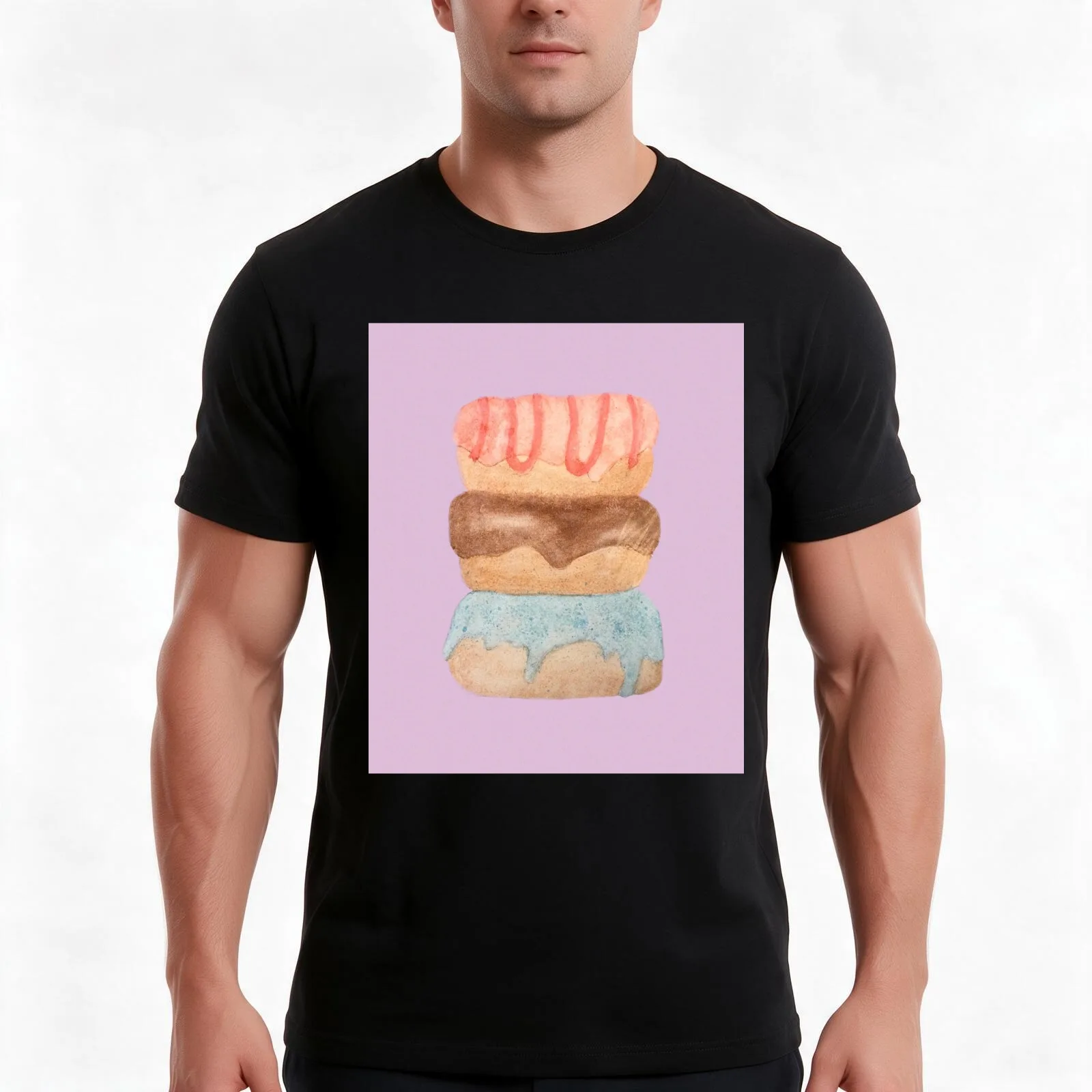 Glazed and Ready! - Lovelies Arts and Designs T-Shirt Summer Casual Cotton Tee Oversized Streetwear Tops Unisex Men Women