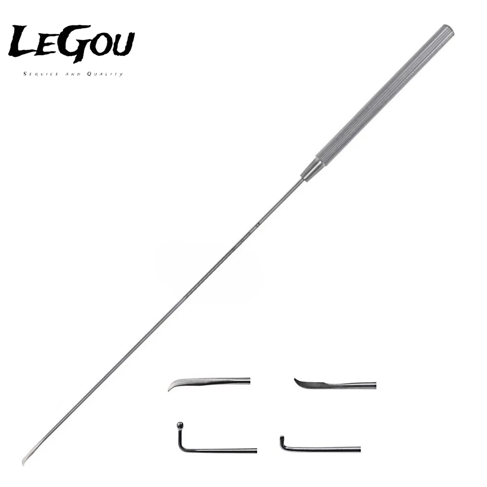 LeGou Professional Premium Rhinology ENT Base of Skull Instrument Set Manual Steel Nasal Maxillary Probe and Sickle Knife