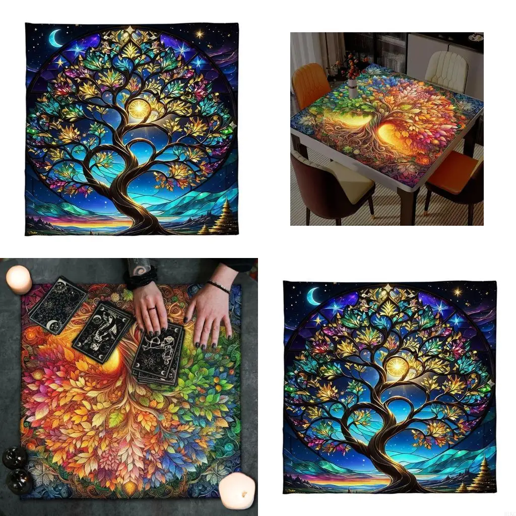 3 Sizes Altar Cloth Table Cover Tarots Game Mat Square Witchcraft Table Cloth