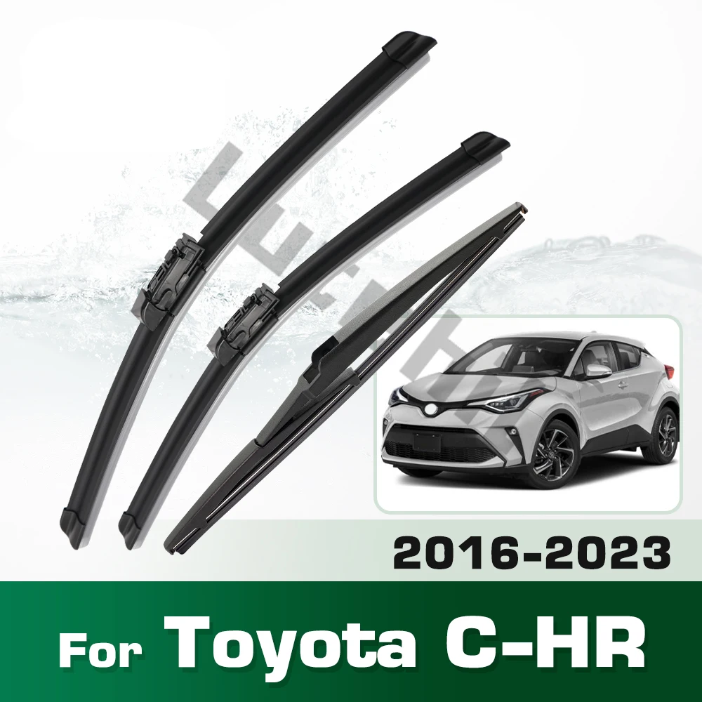 Wischer lhd vordere und hintere wischer blätter für toyota C-HR chr 2016-2023 windschutz scheibe windschutz scheibe fenster bürsten 26 "16" 14"