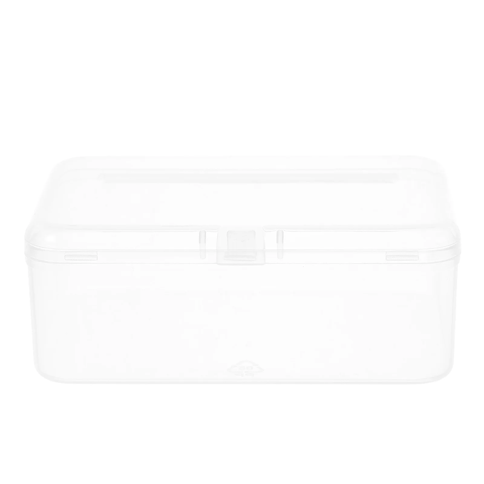 

Clear Plastic Storage Box Transparent Small Bead Organizer For Crafts Accessories Parts Travel Hinged Lid Stackable