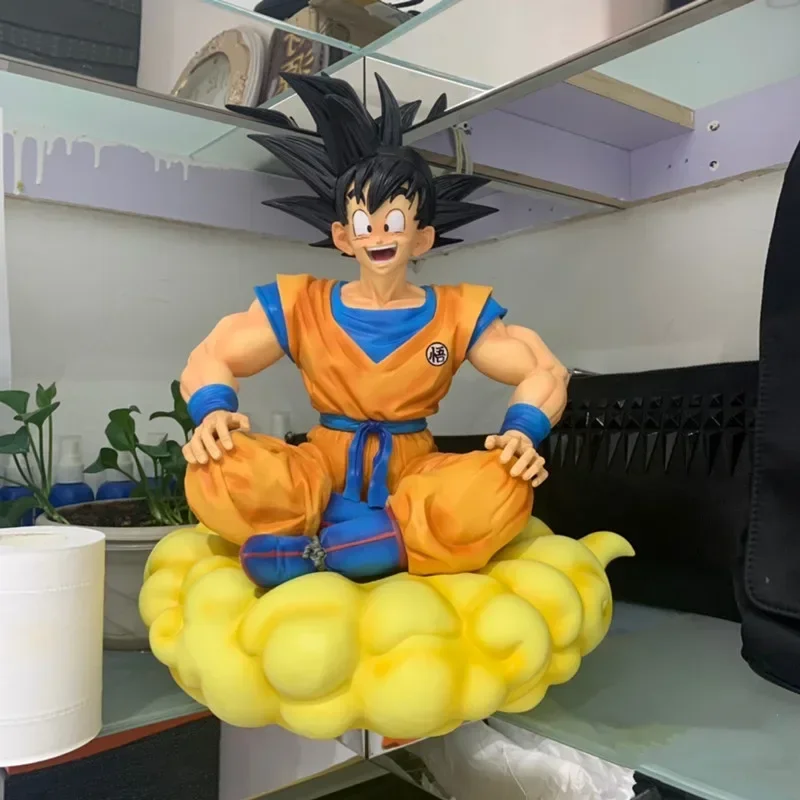 Anime Dragon Ball Gk Sitting Posture Great Sage Son Goku Statue Figure Pvc Collection Ornaments Model Action Figurine Toys Gifts