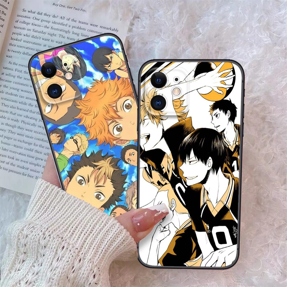 T129 Anime Haikyuu Hinata Attacks Soft Silicone Phone Case for iPhone 15 14 Plus 13 12 11 X XS XR Pro Max Mini 8 7 Plus