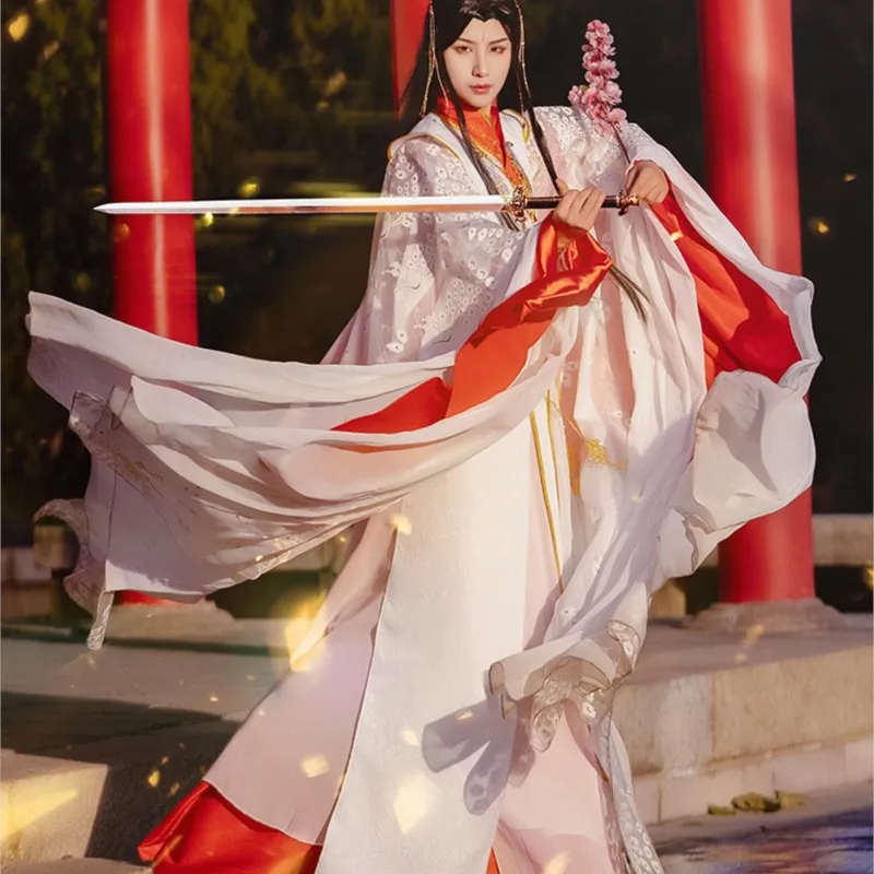 Xie Lian Cos Costume Red Platinum Han Clothing Modified Ancient Cosplay Full Set