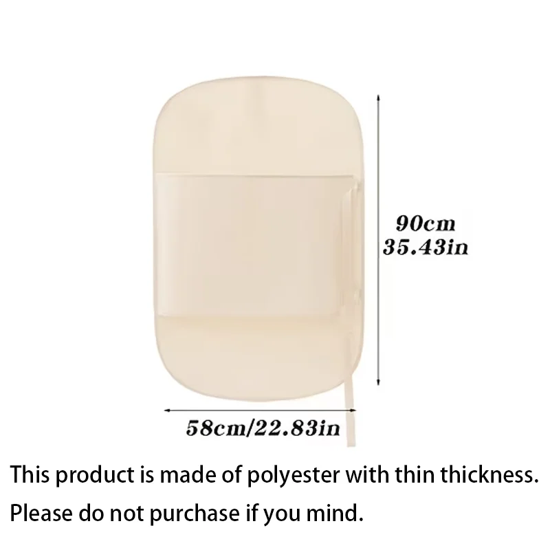 Buckle Design Compression Storage Hanging Garment Bag, Flat Foldable Clothing Protector, Wardrobe Storage for Down Jackets