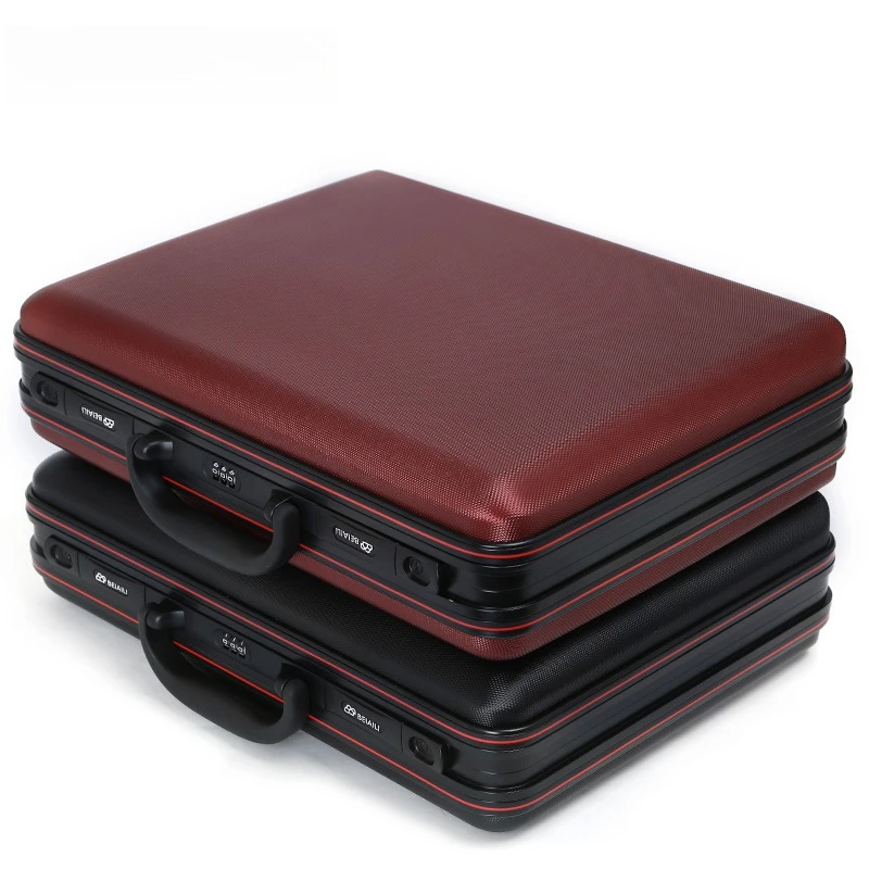 Handheld Password Lock Briefcase Hard Shell Storage Case Portable Security Suitcase for Documents Valuables