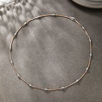 XP Jewelry -- ( 45 CM x 3 mm ) Mix 2 Gold Plated Snake Beads Necklaces for Women Fashion Jewelry Wholesale