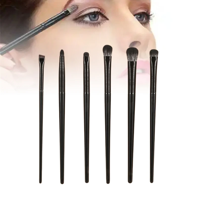 6PCS Augen Make-Up Pinsel Set Neue Professionelle Weiche Konturierung Lidschatten Eyeliner Augenbraue Pinsel Frauen Gesichts Schönheit Kosmetische Werkzeug