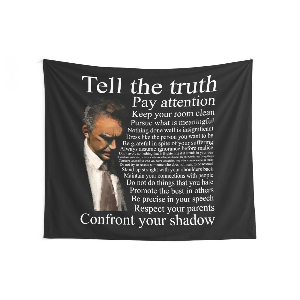 Jordan Peterson's Advice Tapestry Decoration Pictures Room Wall Home Decor Aesthetic Tapestry