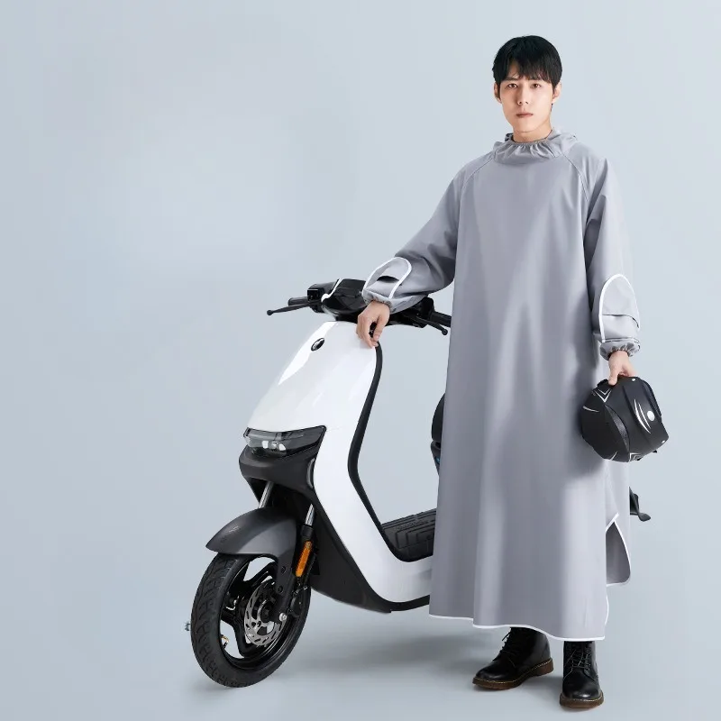 Impermeabile monopezzo monopezzo per moto elettrica Abbigliamento da ciclismo per donna da uomo Poncho antipioggia lungo per tutto il corpo Abbigliamento antipioggia per esterni