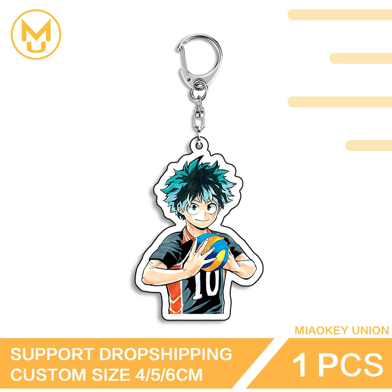 Attractive Izuku Midoriya Practical Fancy Double Sided Acrylic Keyring Customizable Adorable Functional Key Ring Accessory