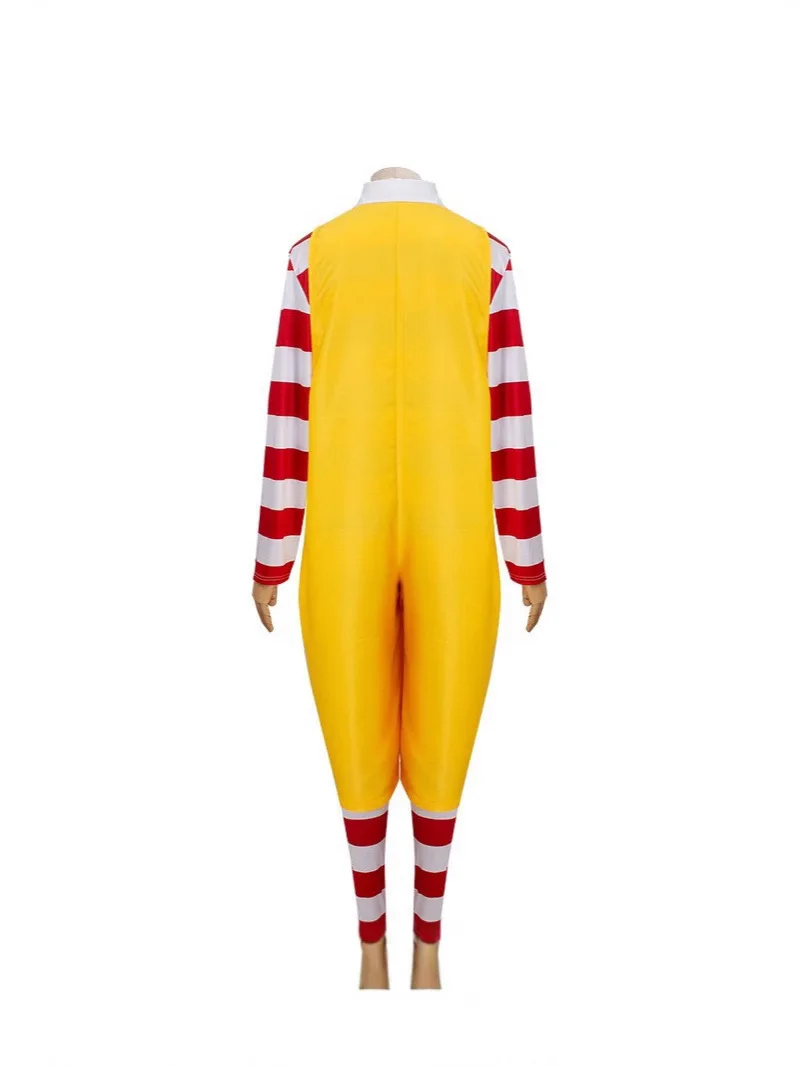 أزياء Oncle Clown التأثيرية أنيمي الوالدين والرضع مجموعات الوجبات السريعة المهرج الرقيق Vêtements pour Enfants Adulte Halloween Noël