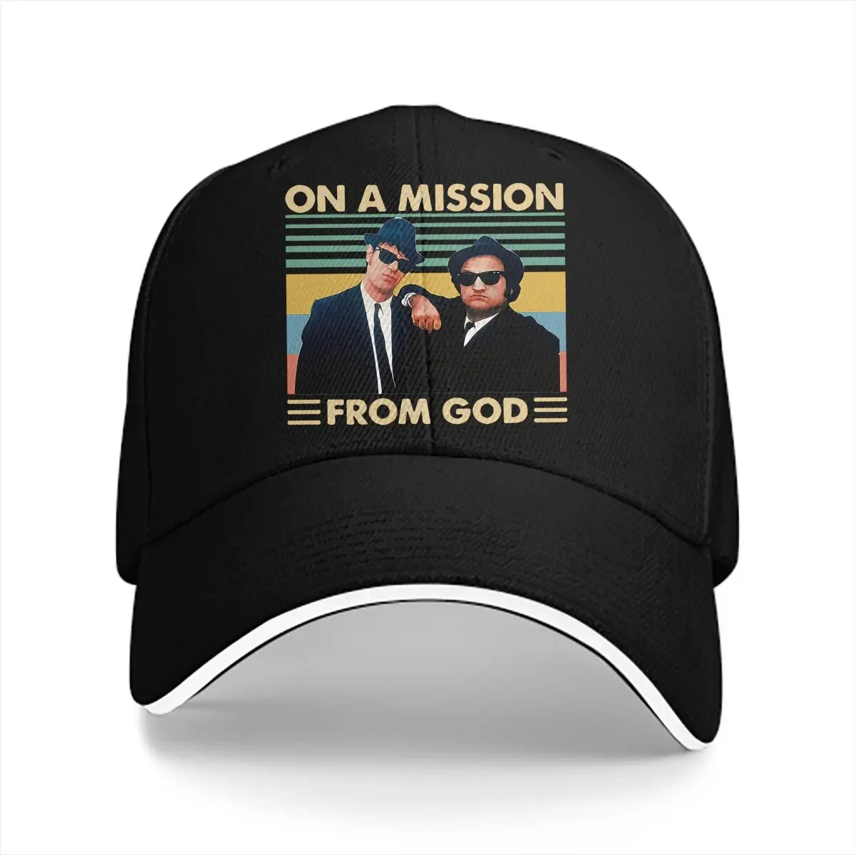 On A Mission From God Vintage Baseball Caps Peaked Cap The Blues Brothers Sun Shade Hats for Men Women