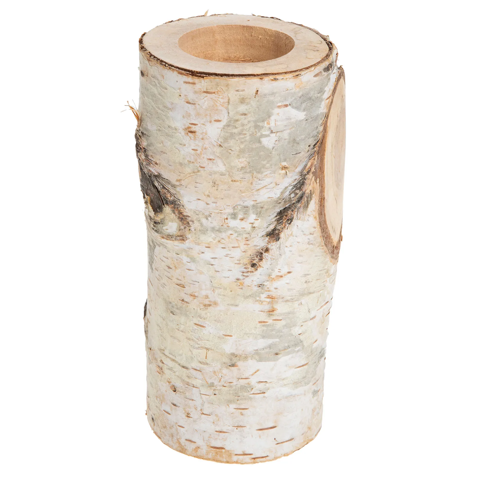 

Natural Wood Holder Nordic Style Rustic Birch Table Centerpiece Handcrafted Decorative Candlestick for Home